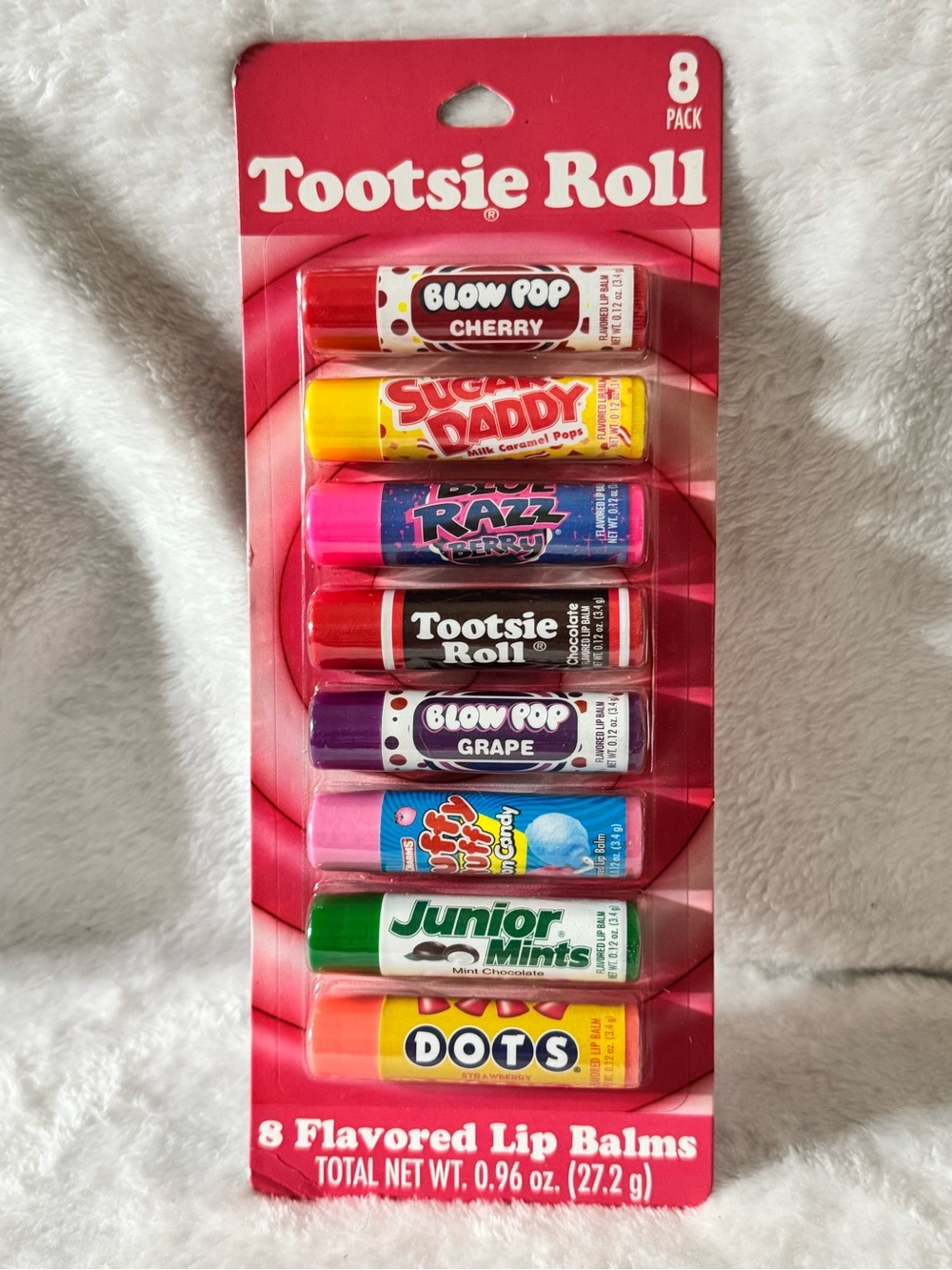 Kids 8-Pack Flavored Lip Balms - Assorted Colors